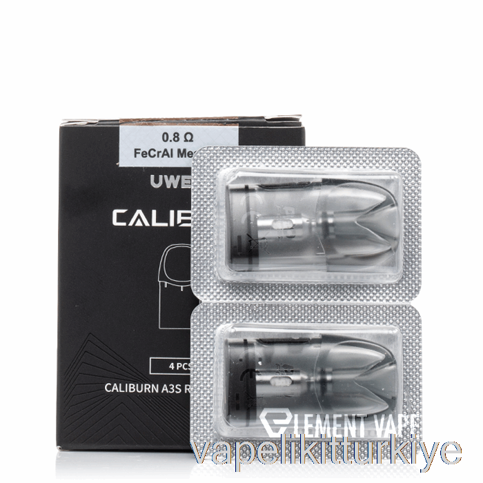 Elektronik Sigara Kalemi Vape Mate Uwell Caliburn A3s Yedek Bölmeler 0.8ohm Bölmeler